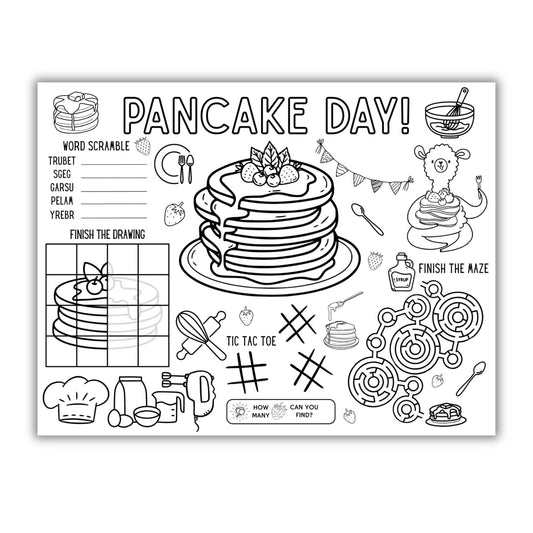 Pancake Day Activity Placemat