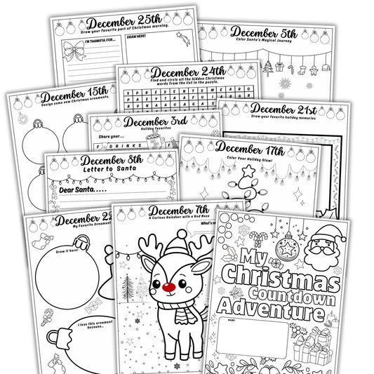 Christmas Countdown Advent Activity Book