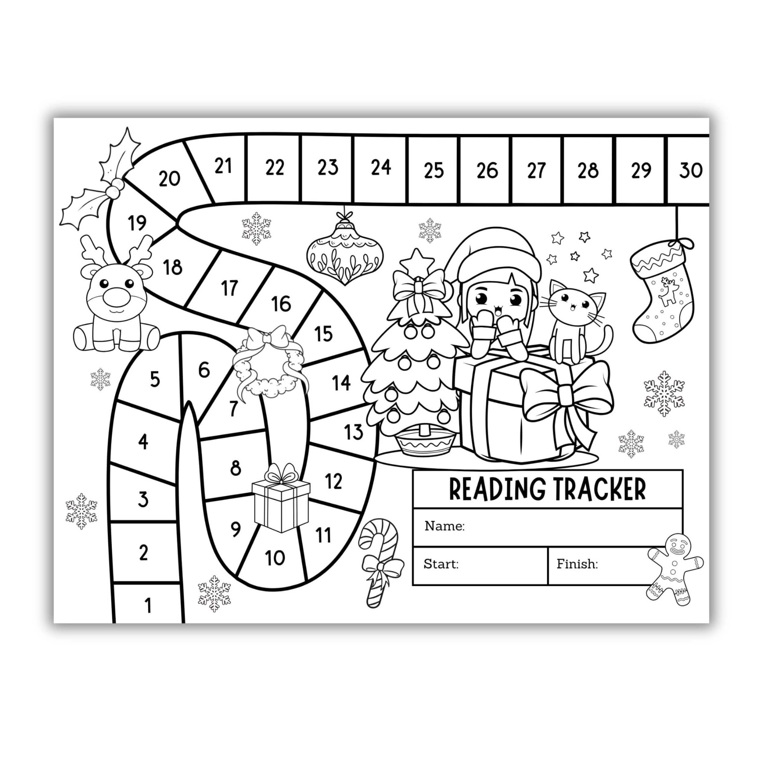 Winter Reading Racker Winter Reading Tracker – Simplify Create Inspire