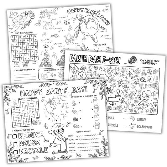 Earth Day Activity Placemat