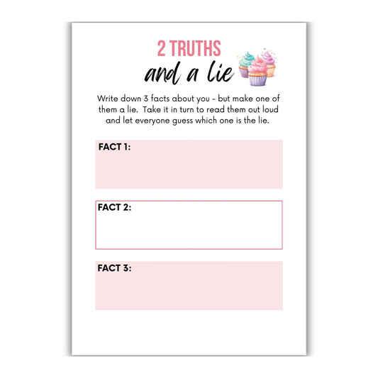 2 Truths And A Lie Party Game For Teens - Simplify Create Inspire