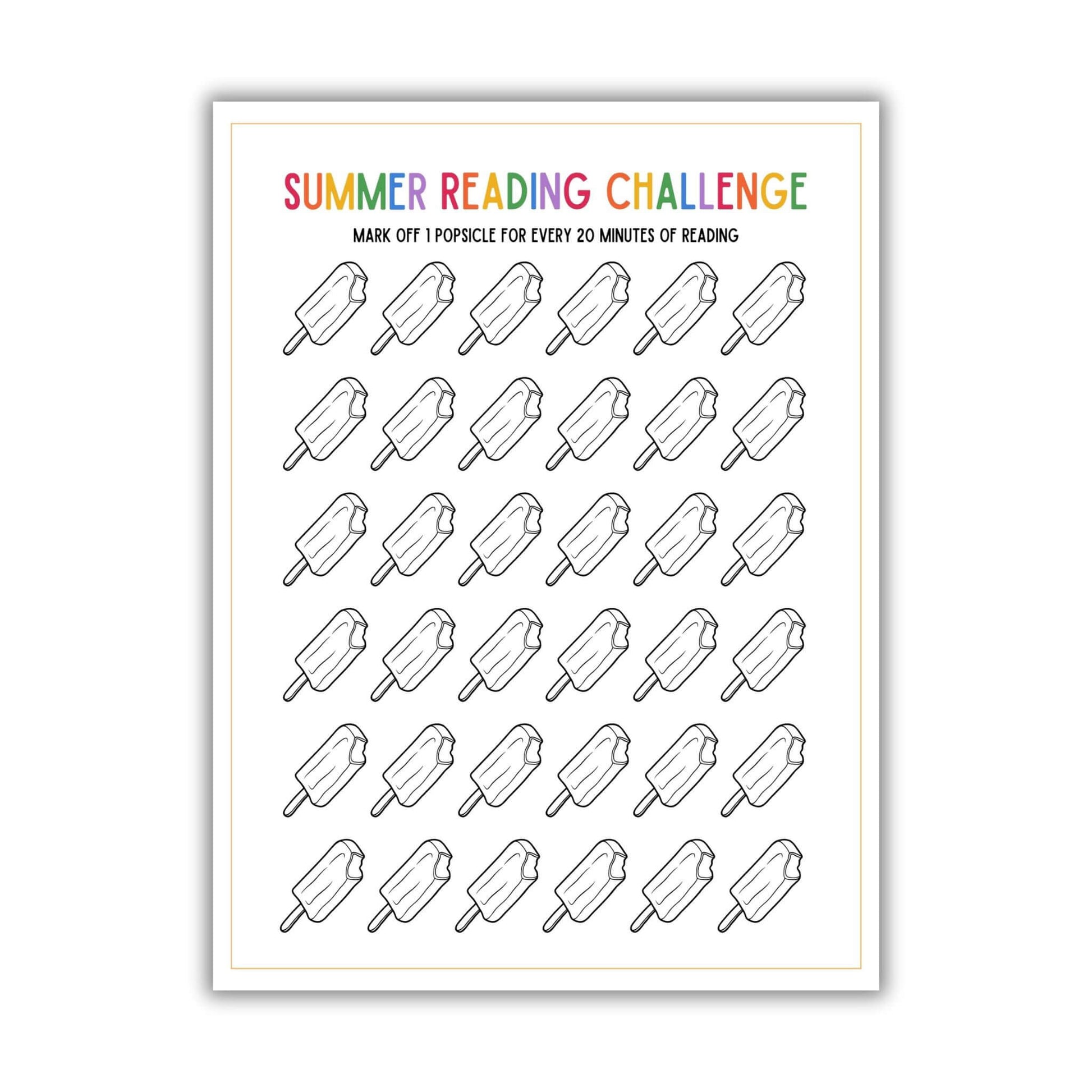 Printable Summer Reading Tracker For Kids