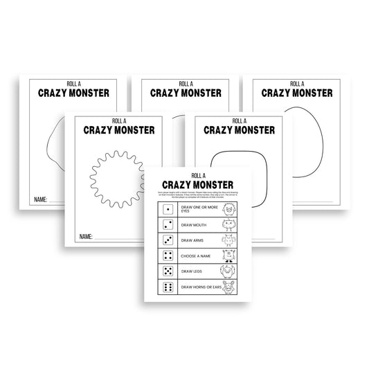 Halloween Draw A Monster Dice Game - Simplify Create Inspire