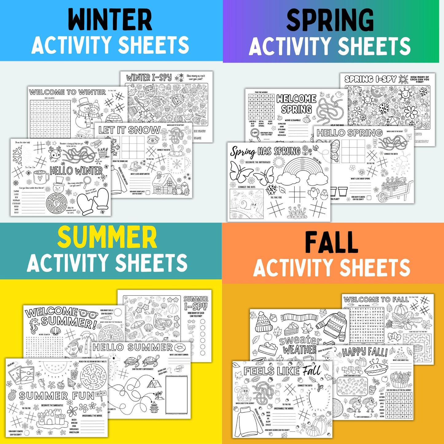 Four Seasons Activity Bundle