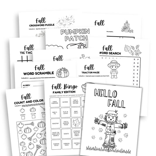 Printable Fall Activity Book