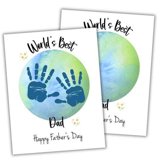 World's Best Dad Father's Day Handprint Art