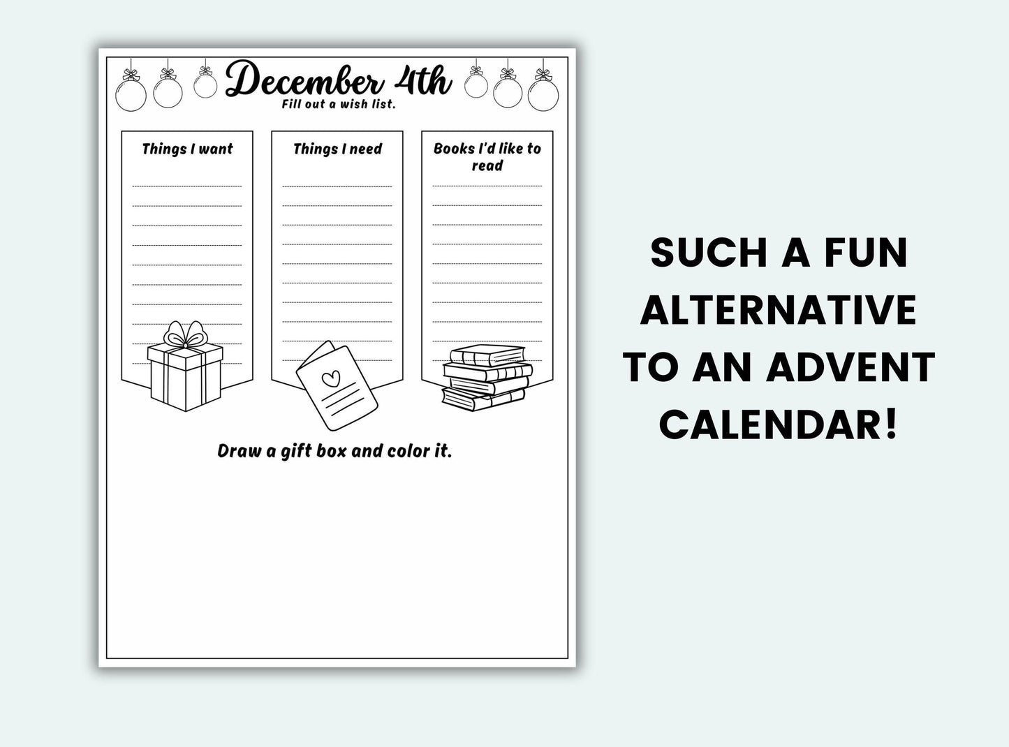 Christmas Countdown Advent Activity Book