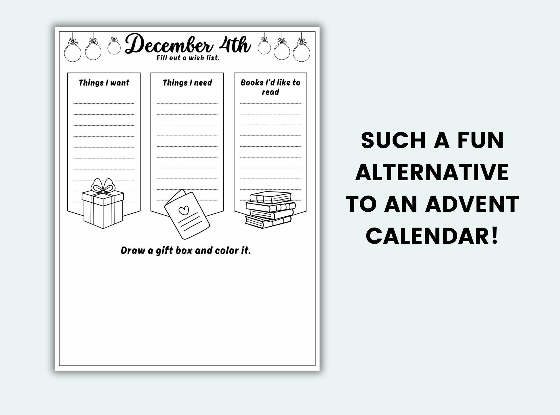 Christmas Countdown Advent Activity Book