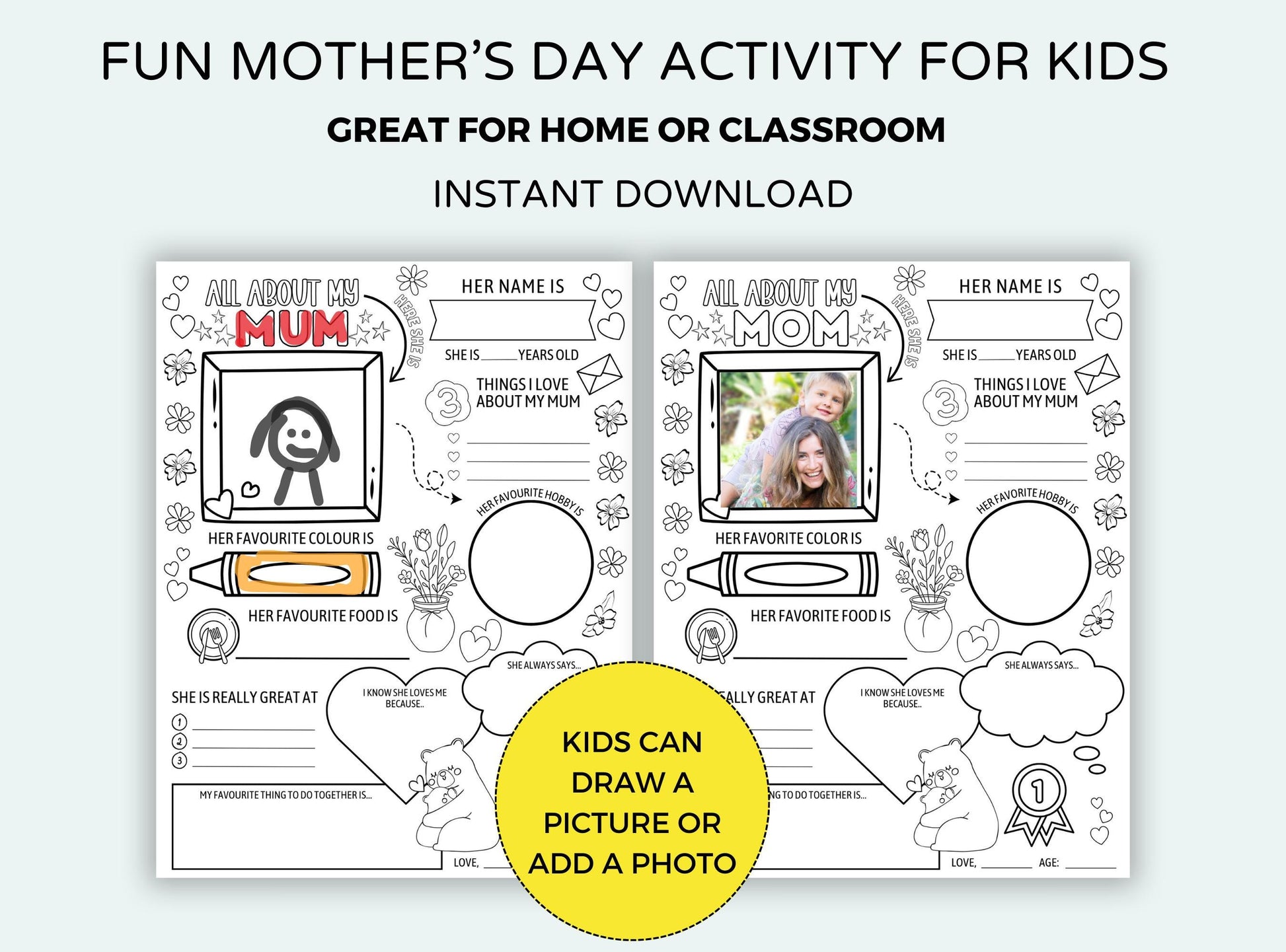 Mothers Day Questionnaire