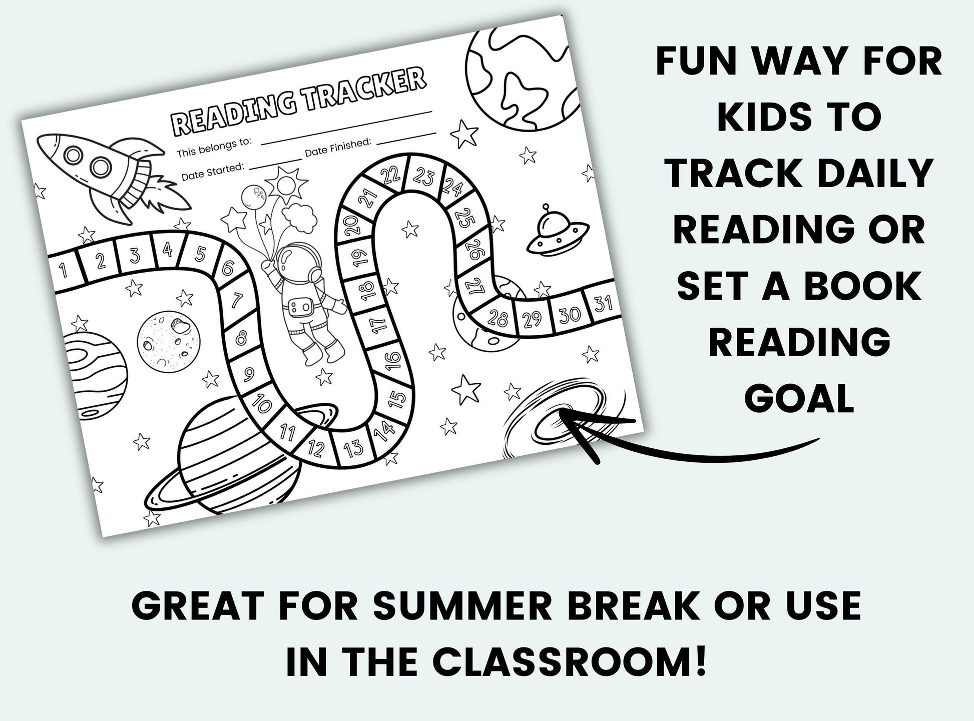 Space Reading Challenge Tracker