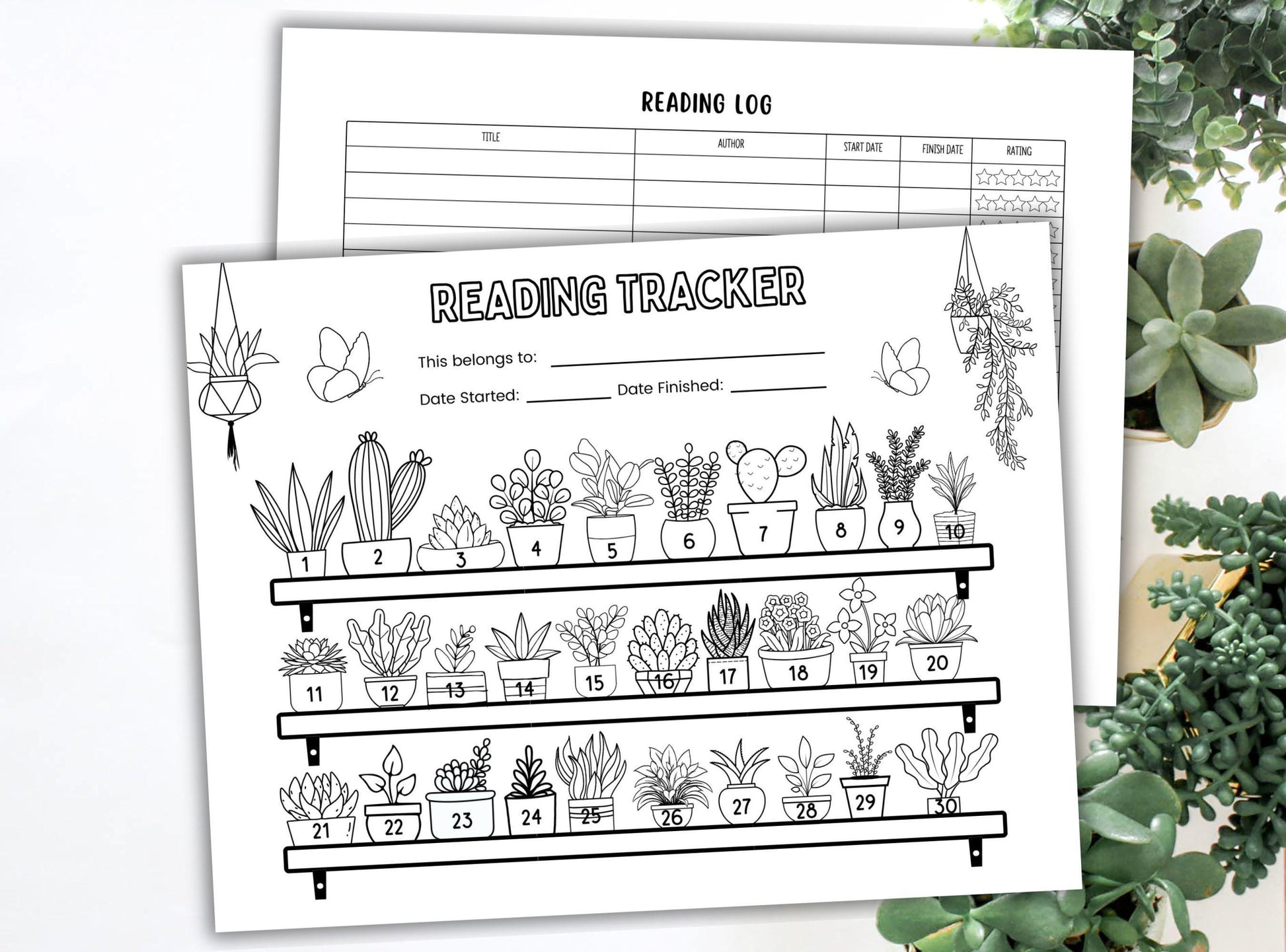 Plant Reading Challenge Tracker