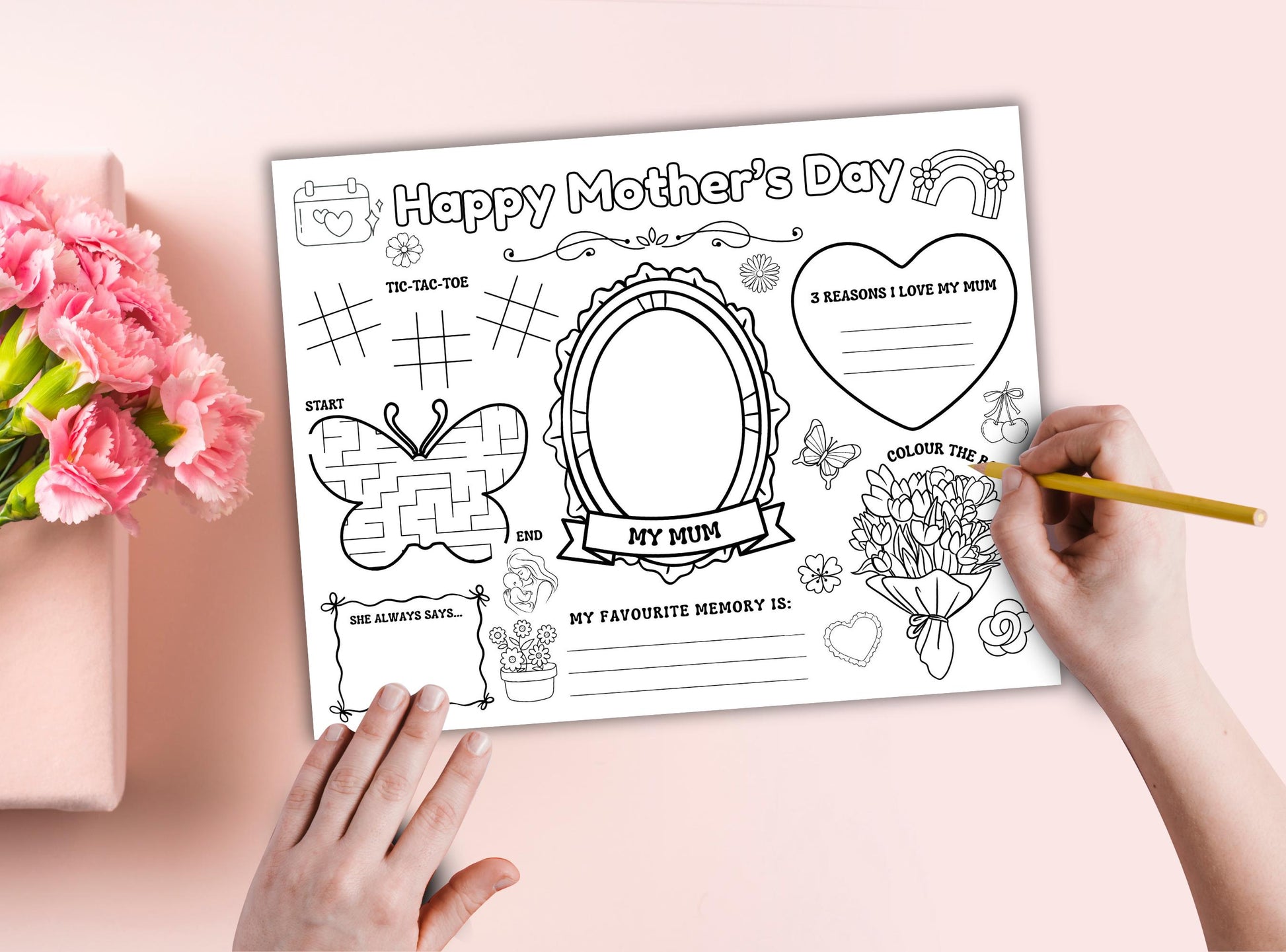Mothers Day Activity Placemat