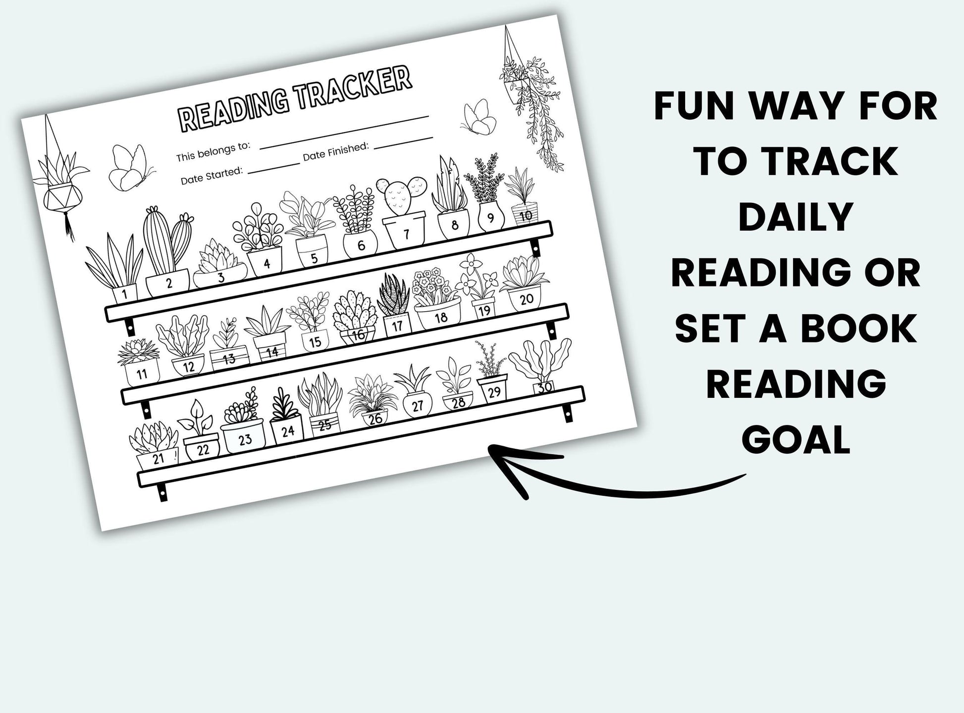 Plant Reading Challenge Tracker