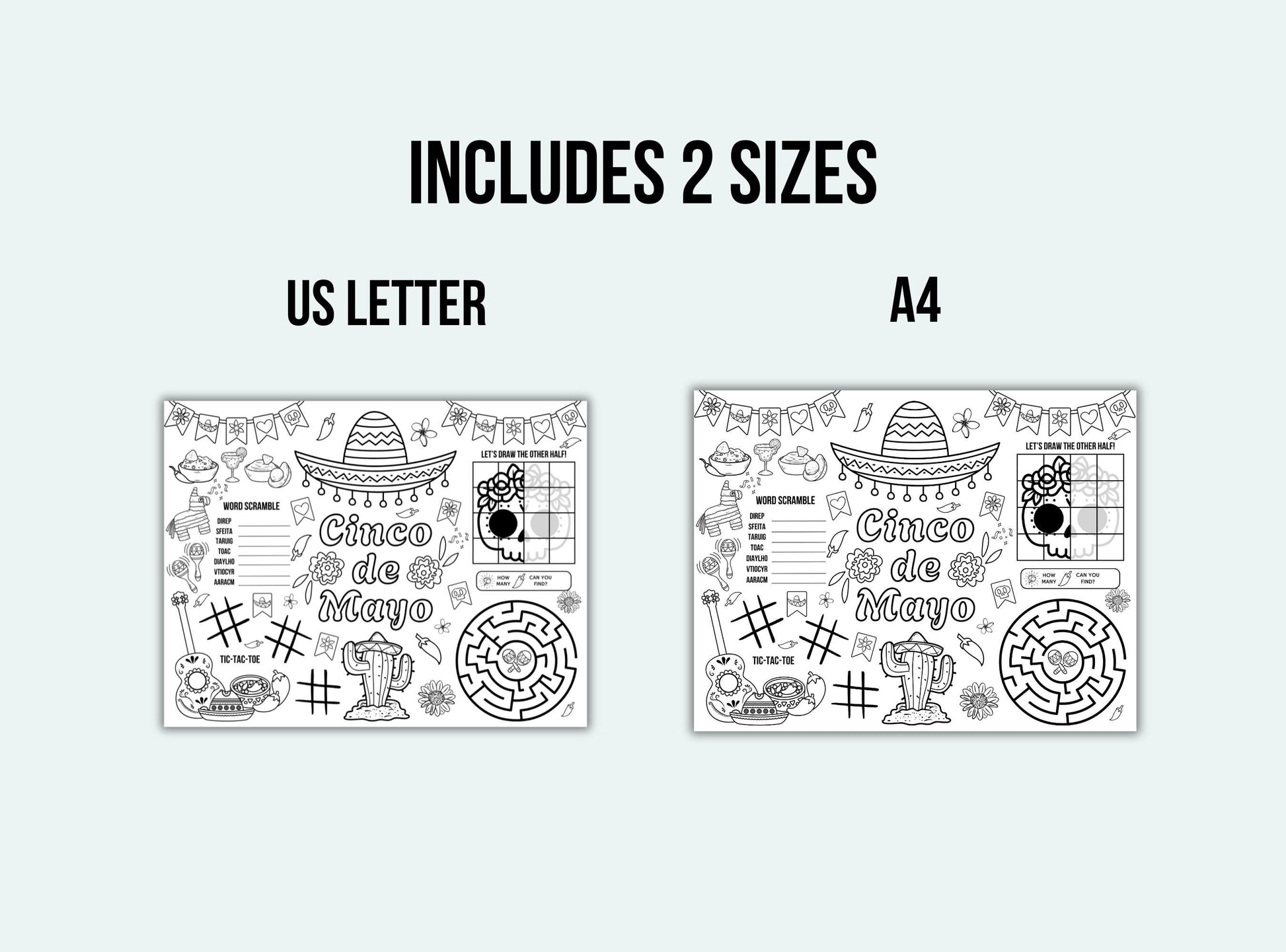 Cinco De Mayo Activity Placemat