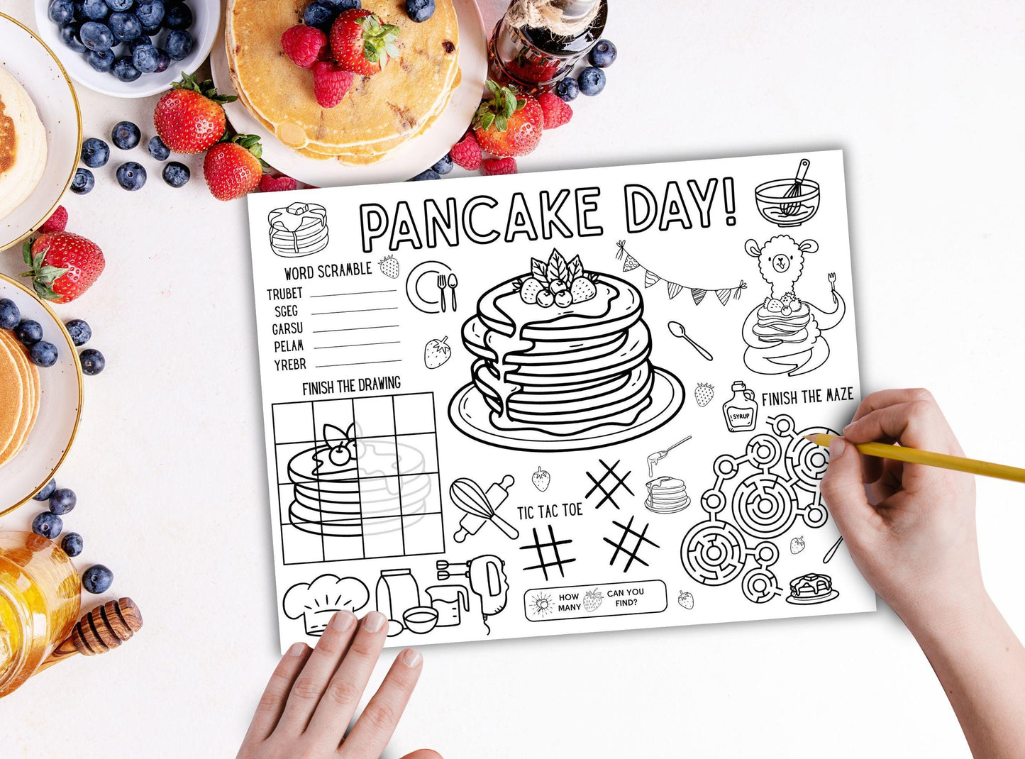Pancake Day Activity Placemat