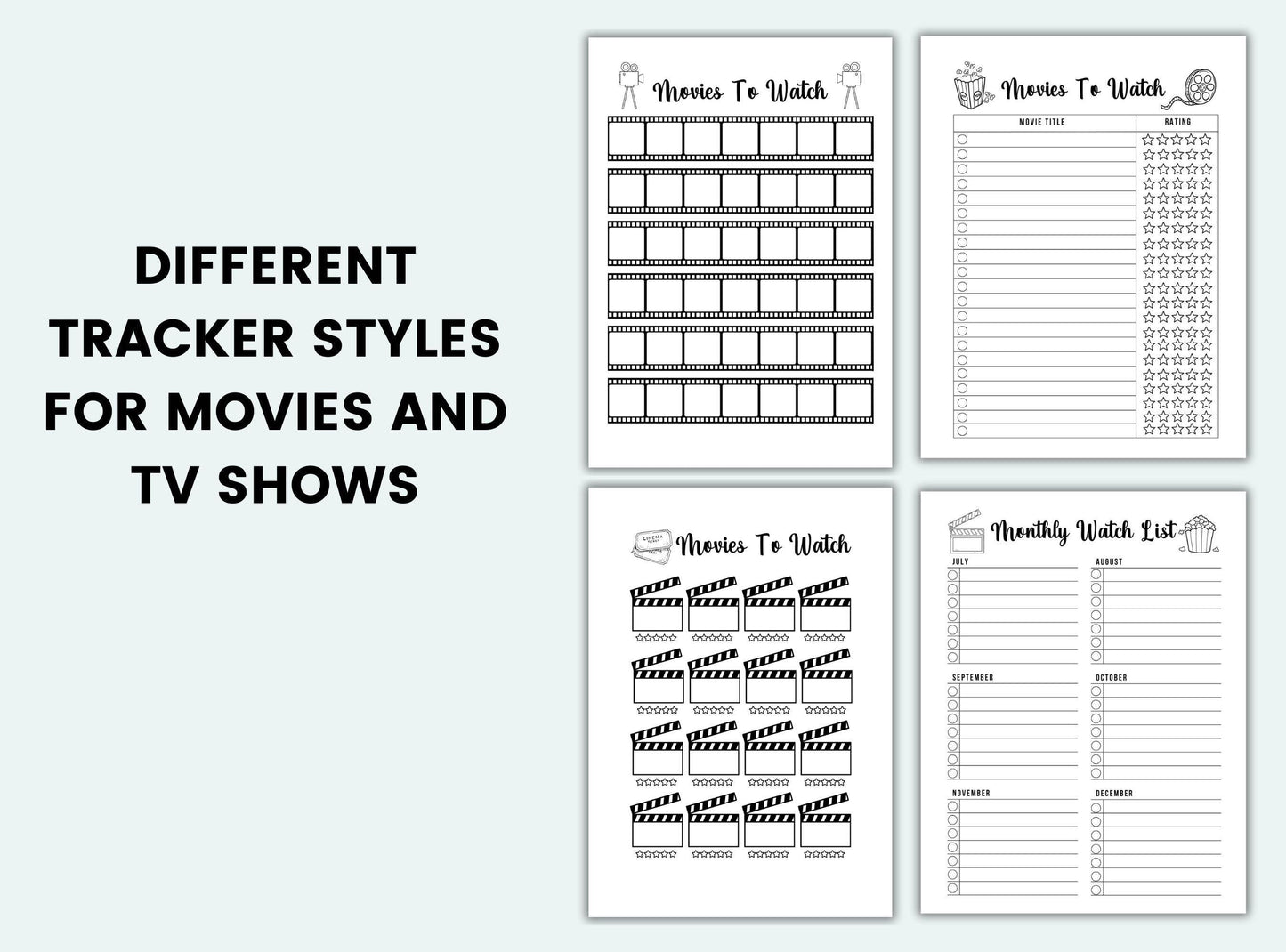 Movie Journal Bundle