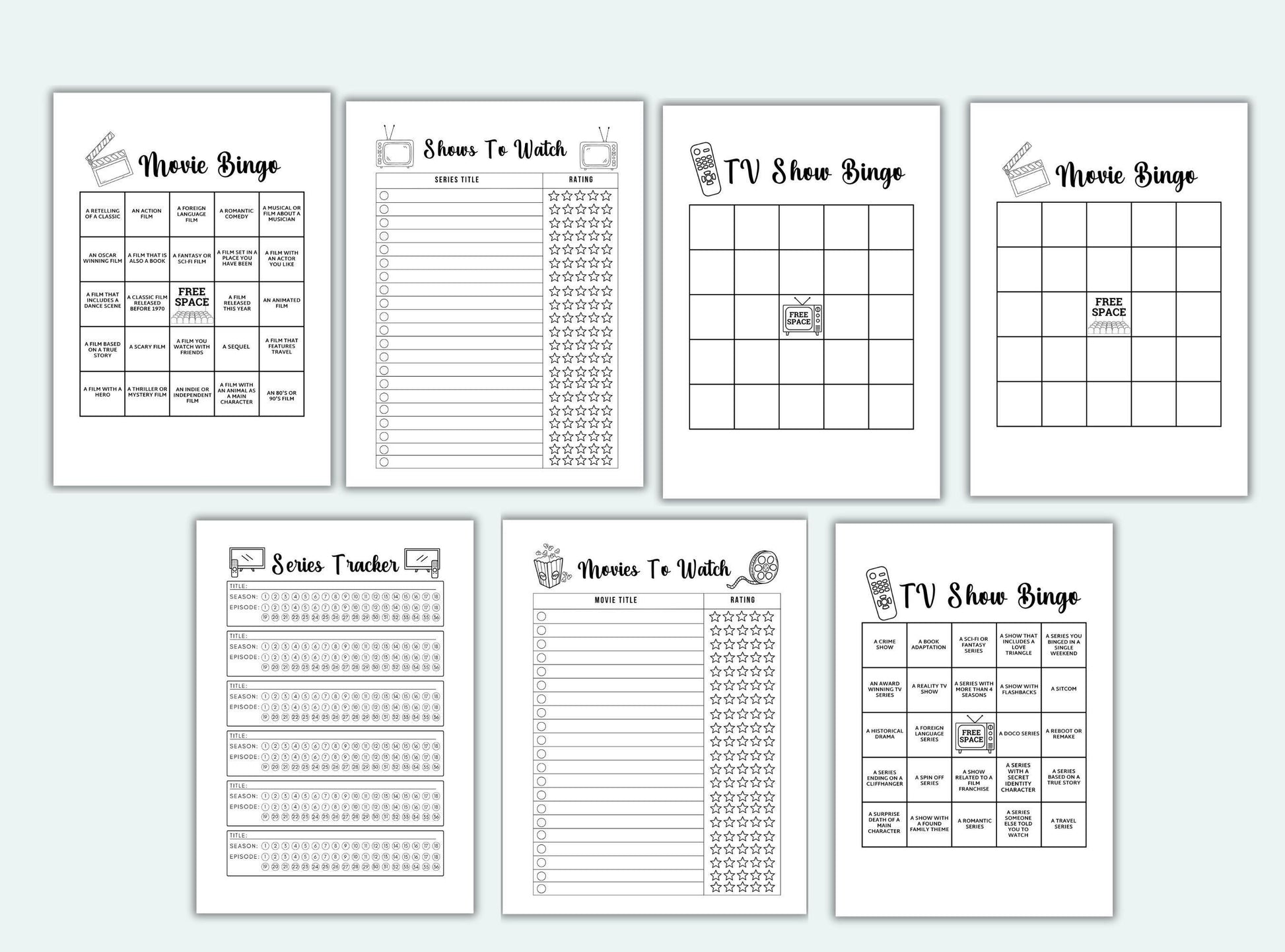 Movie Journal Bundle