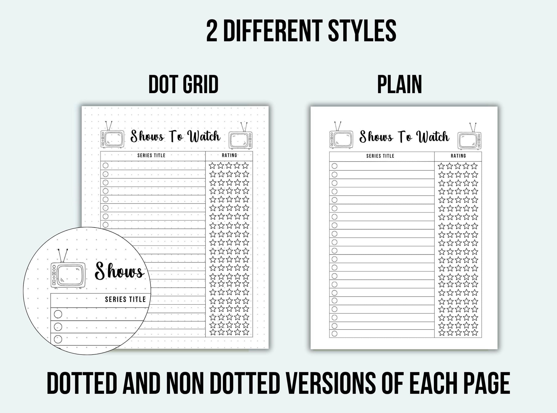 Movie Journal Bundle