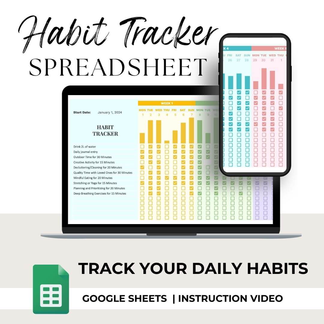 Simple Habit Tracker Spreadsheet