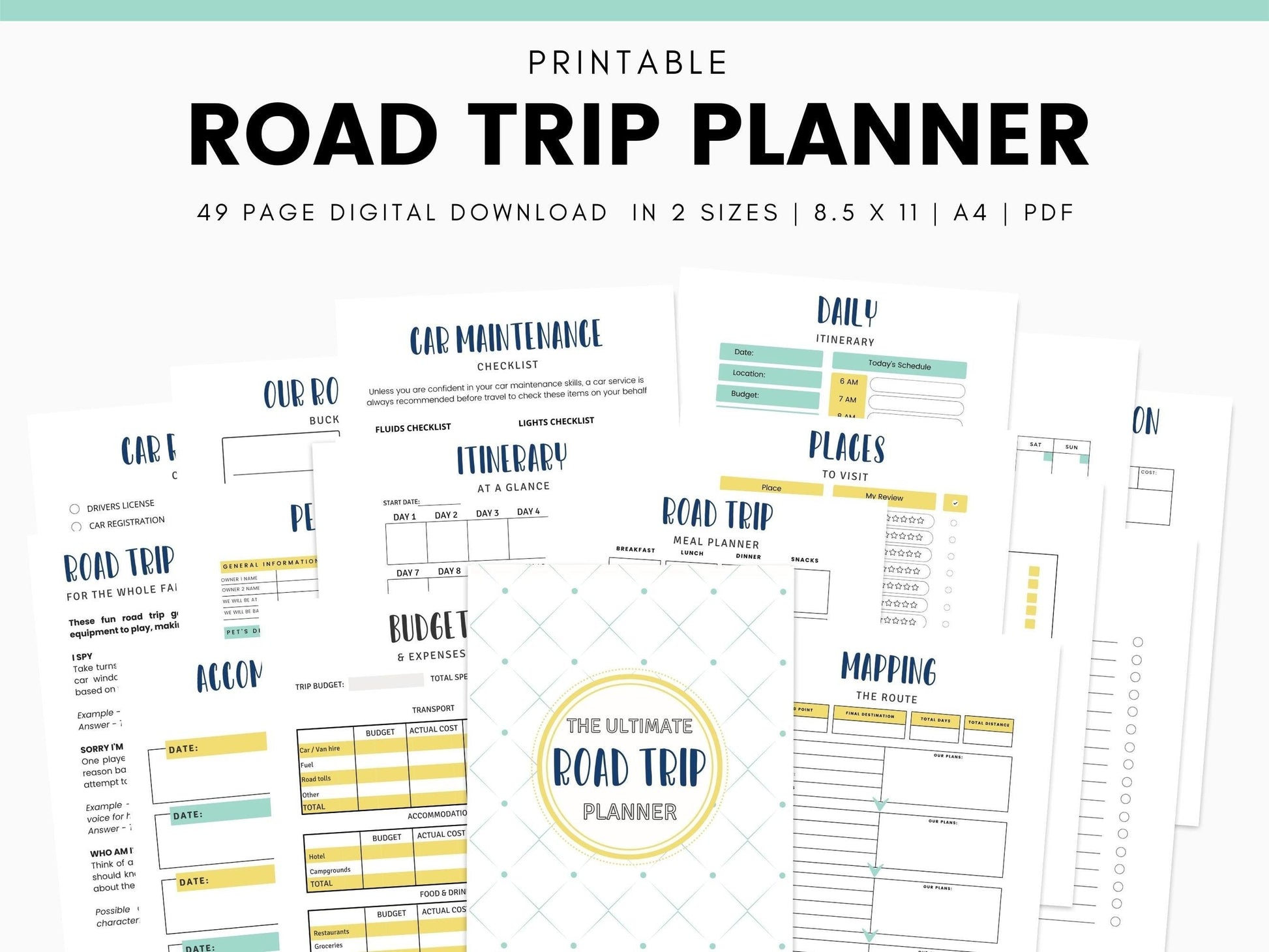 Road Trip Planner - Simplify Create Inspire