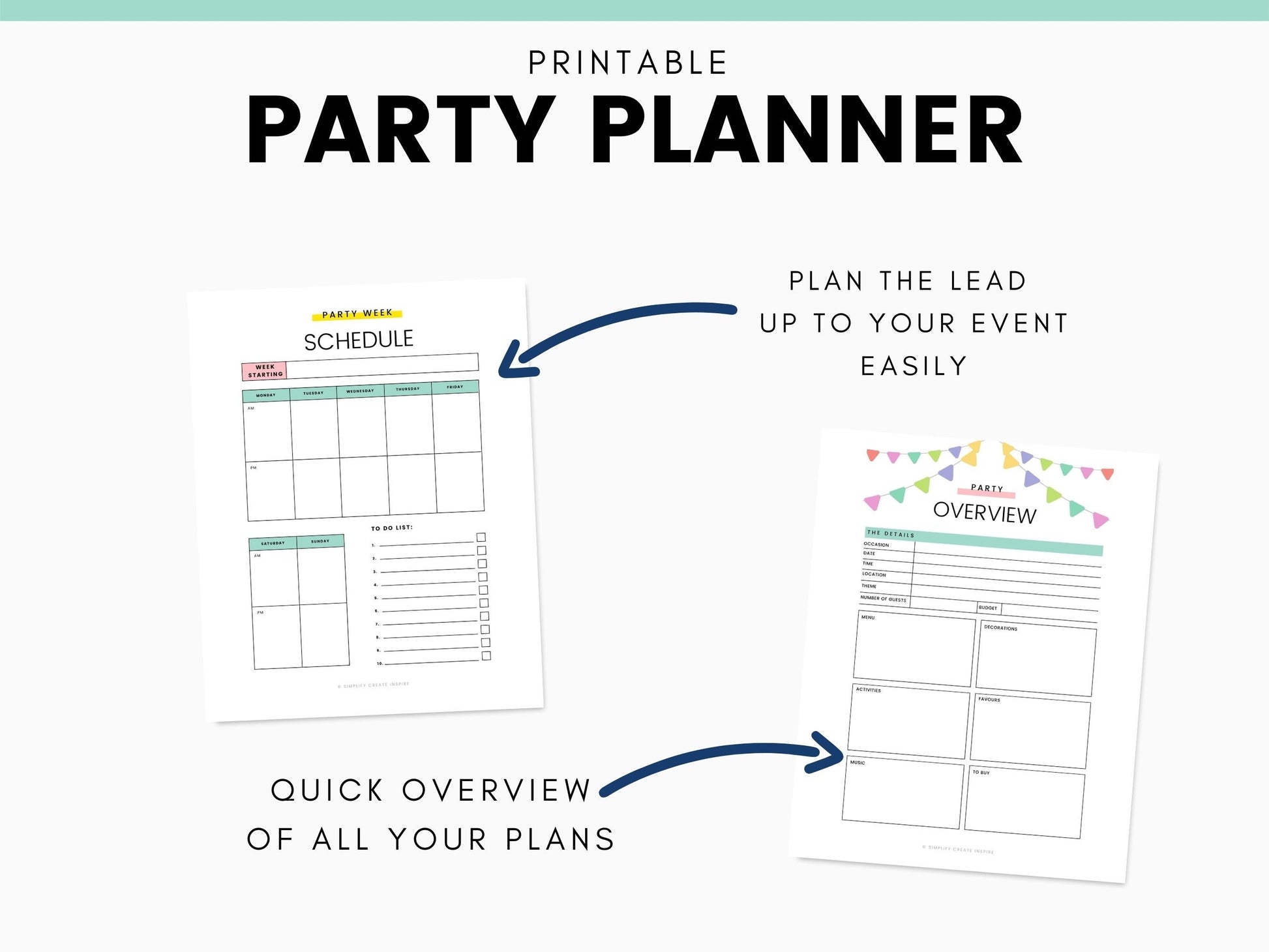 The Ultimate Party Planner - Simplify Create Inspire