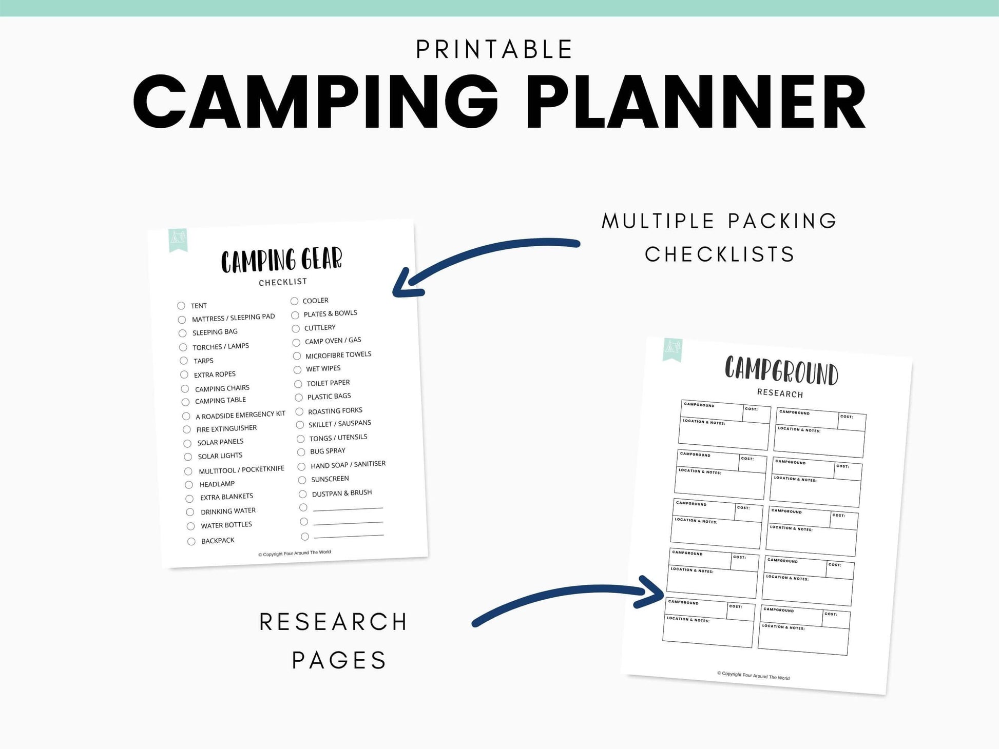 Camping Trip Planner - Simplify Create Inspire
