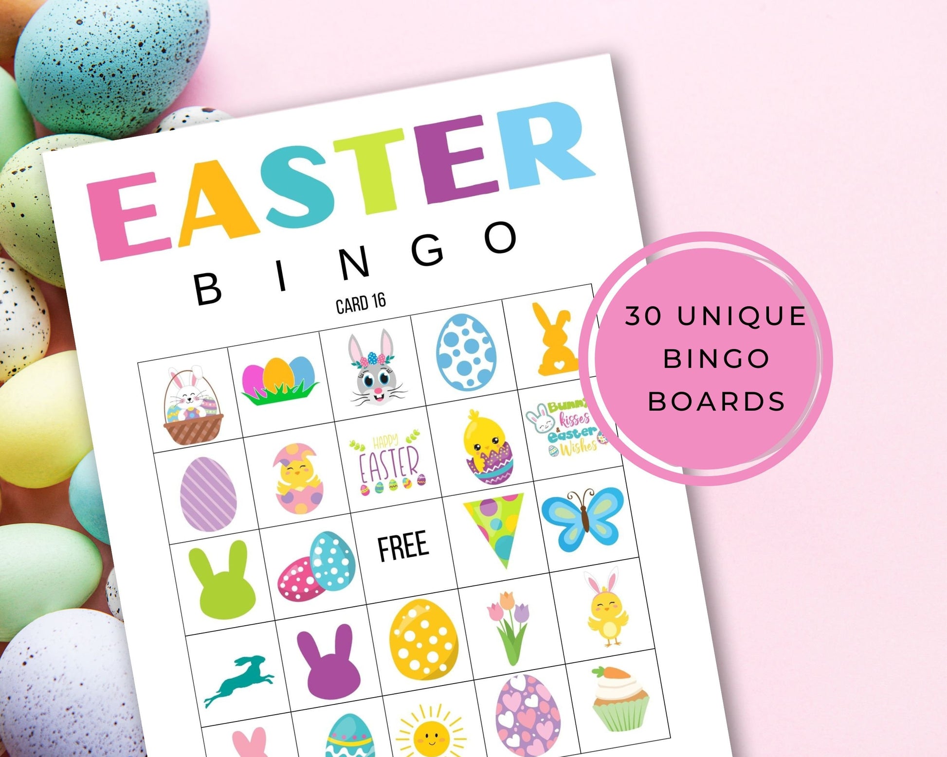 Easter Bingo Game - Simplify Create Inspire