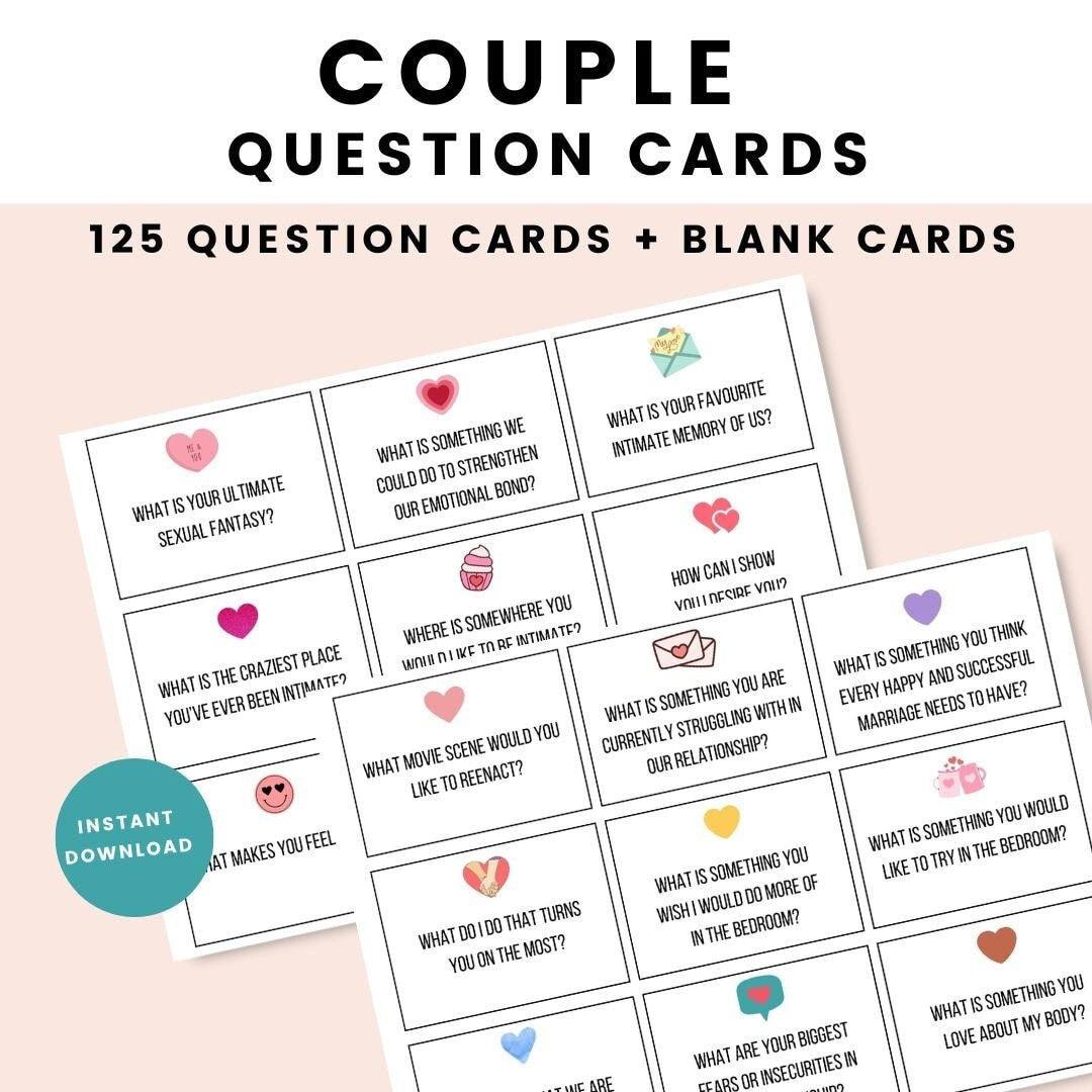 Couple Conversation Cards - 125 Cards - Simplify Create Inspire