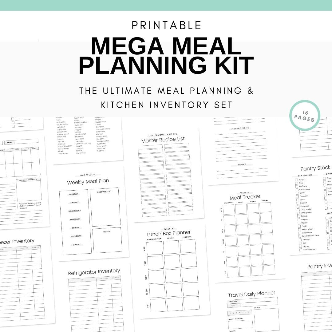 Meal Planning Kit - Simplify Create Inspire