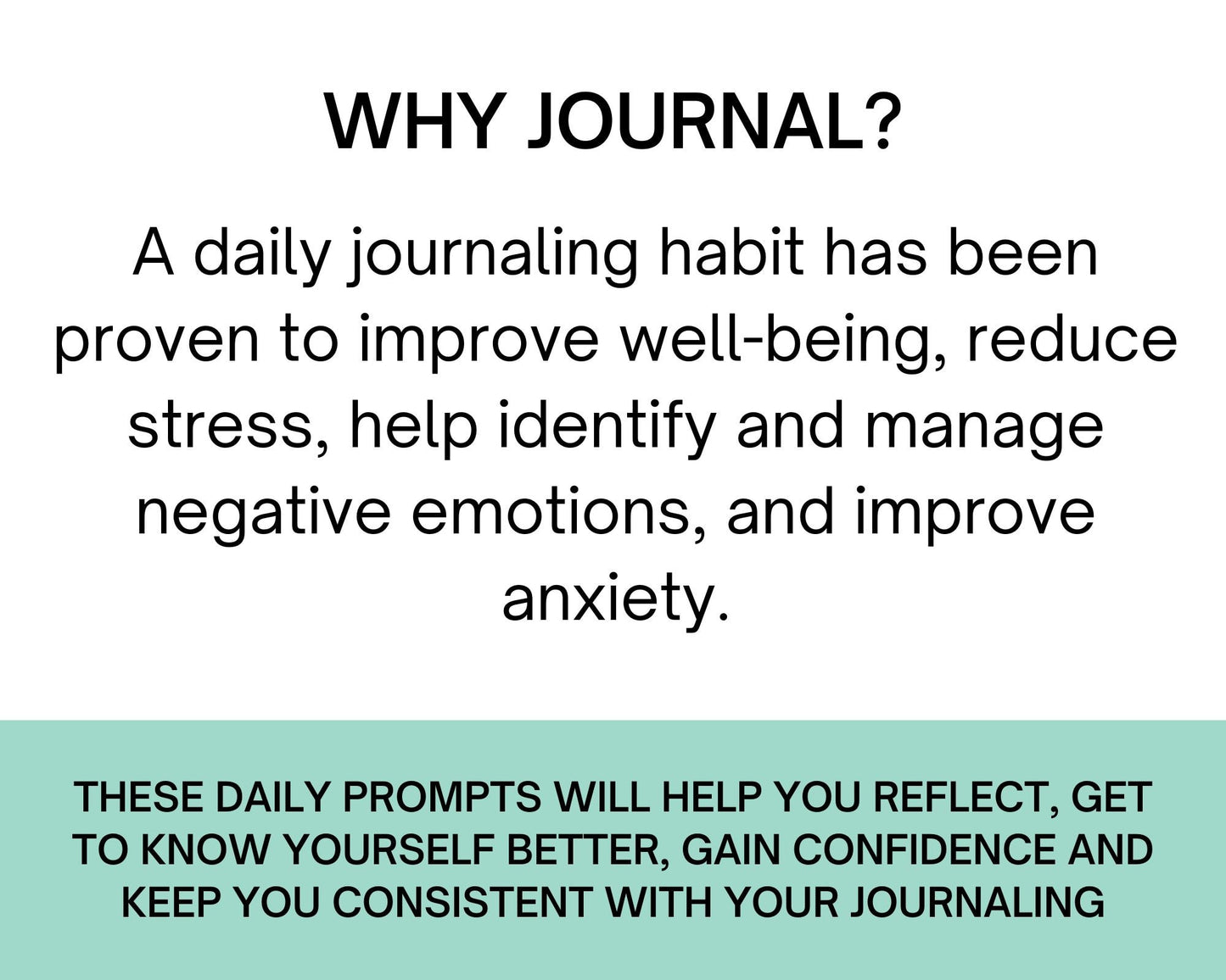 365 Daily Journal Prompts With Journal Pages - Simplify Create Inspire