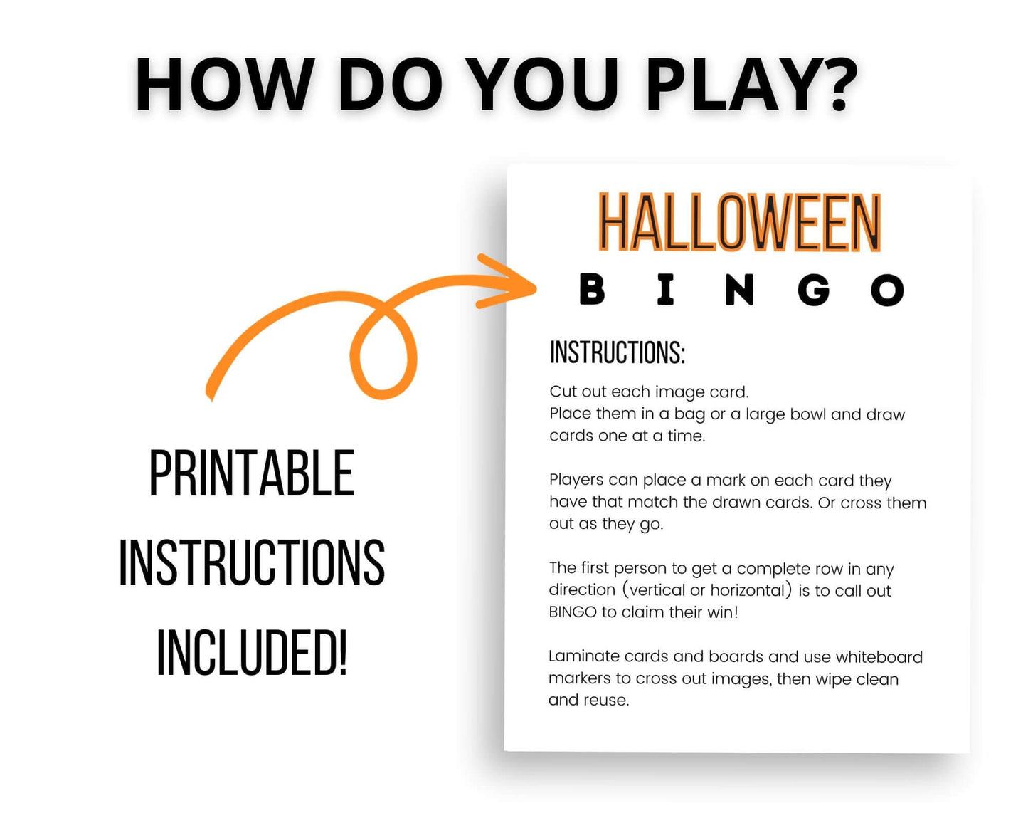Halloween Bingo Game - Simplify Create Inspire
