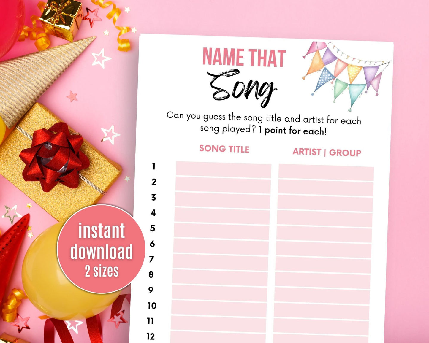Name That Song Party Game - Simplify Create Inspire