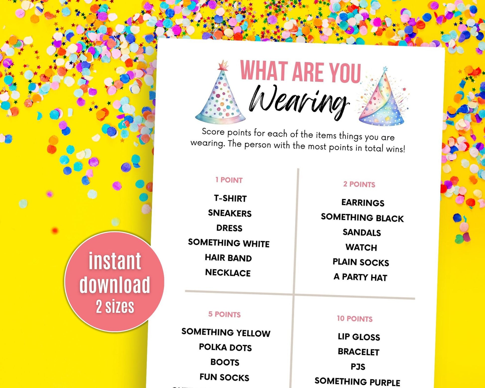 What Are You Wearing Birthday Party Game For Teens - Simplify Create Inspire