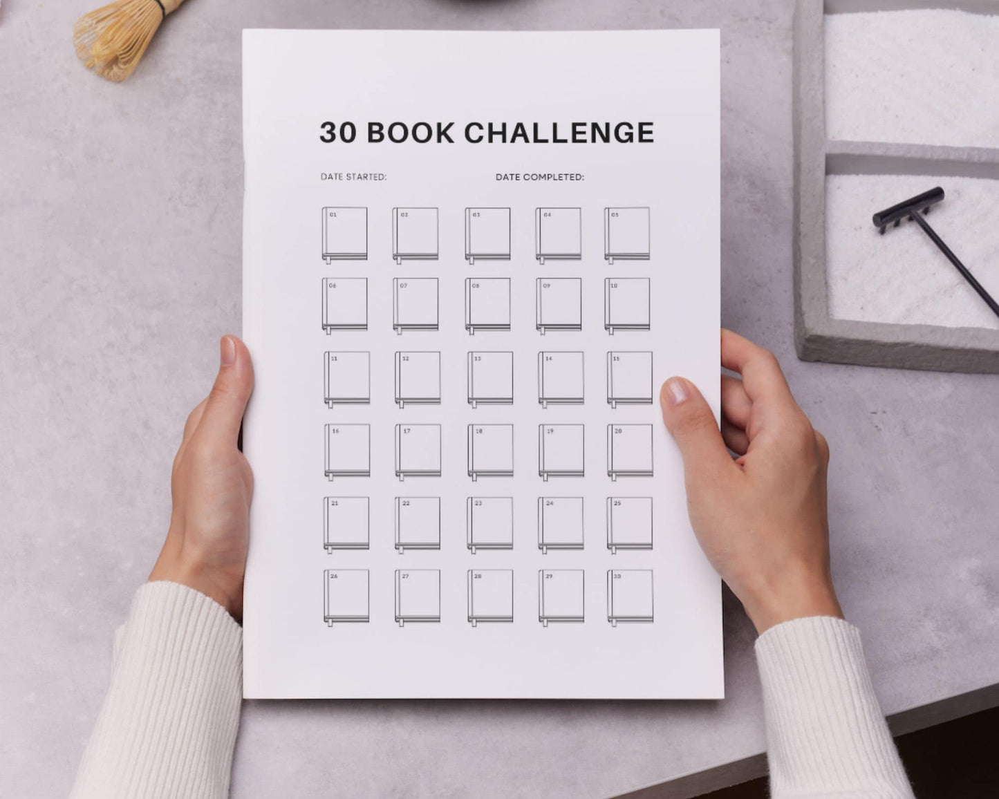 30 Book Reading Challenge Tracker - Simplify Create Inspire