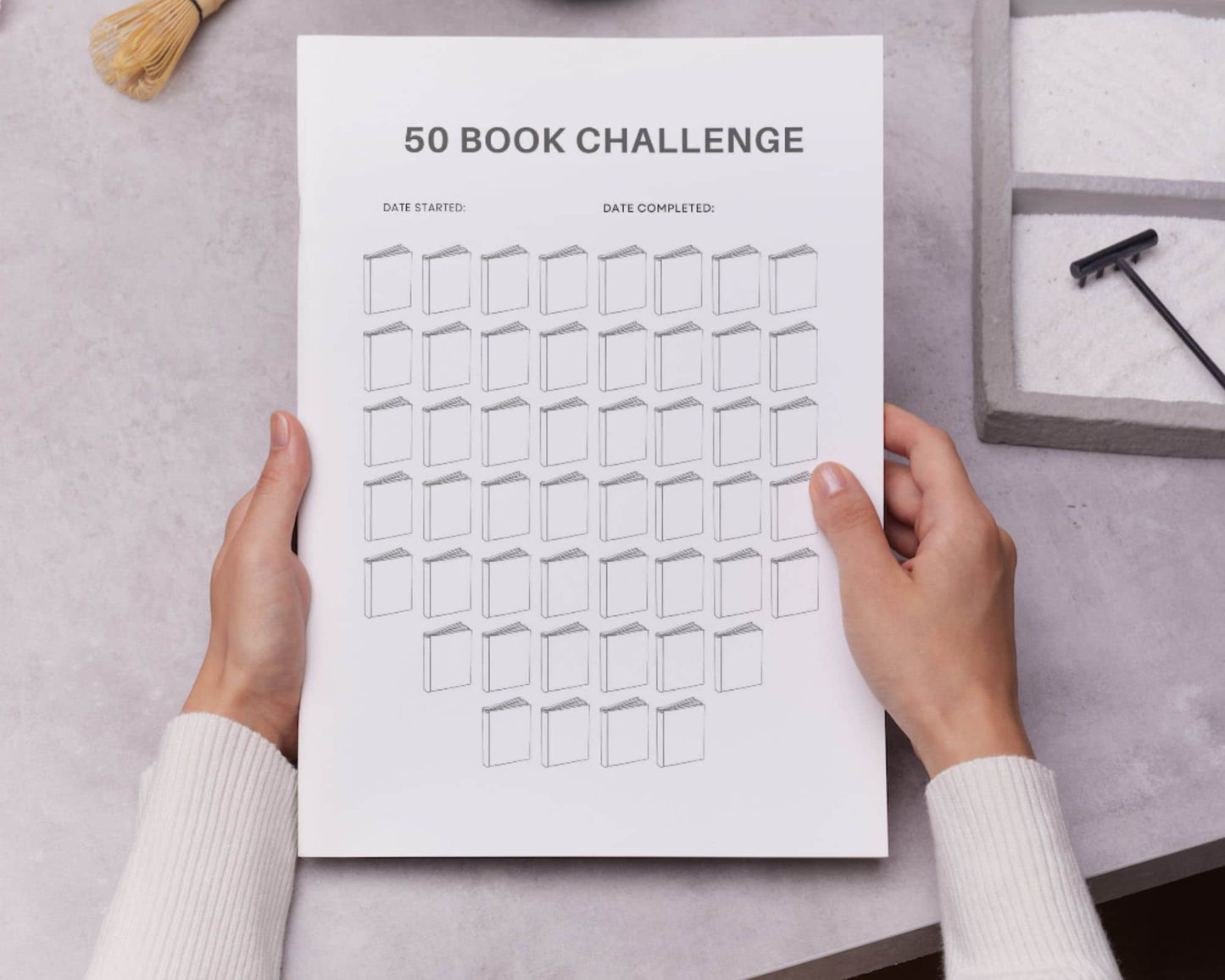 50 Book Reading Challenge Tracker - Simplify Create Inspire