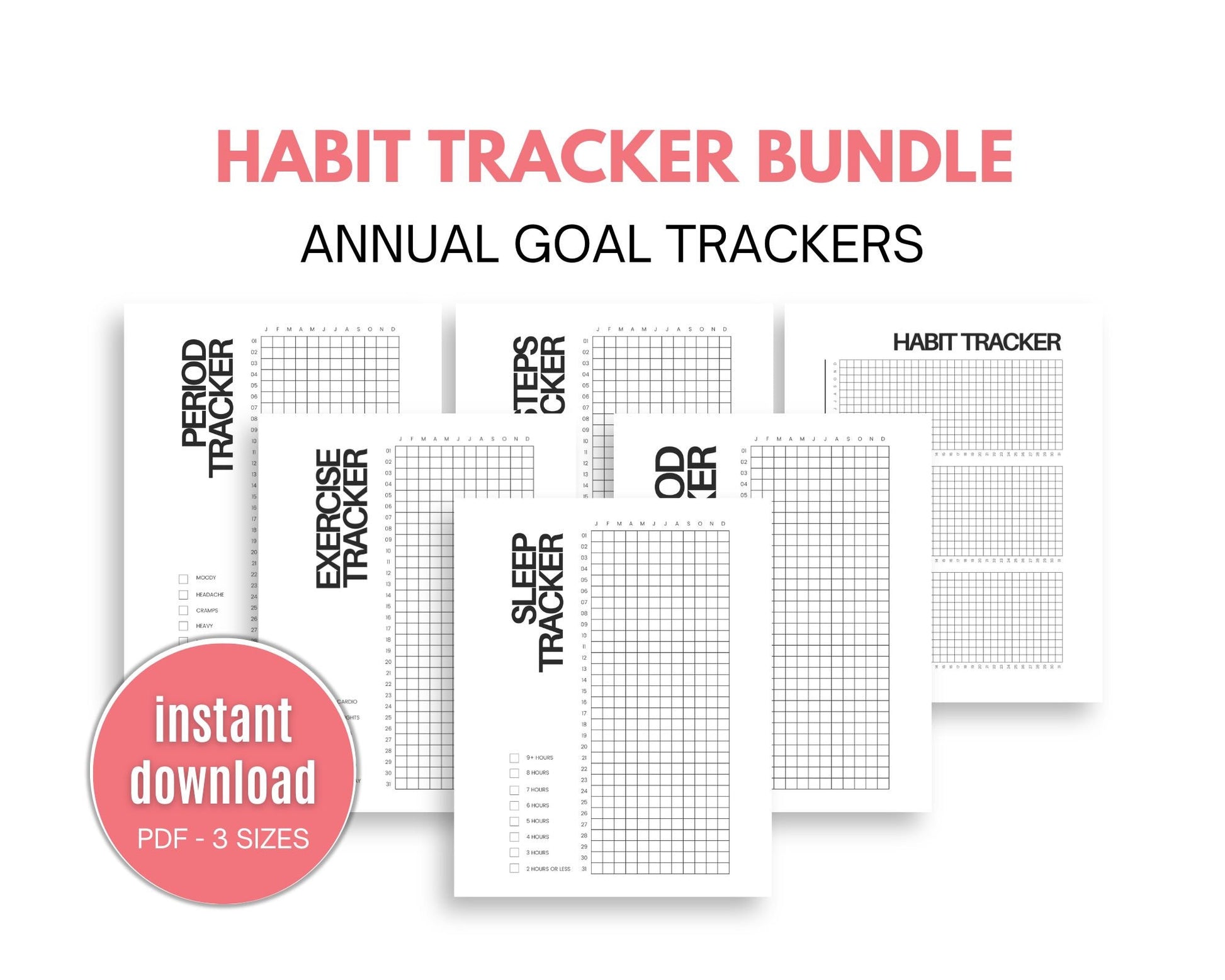 Habit Tracker Bundle - Simplify Create Inspire