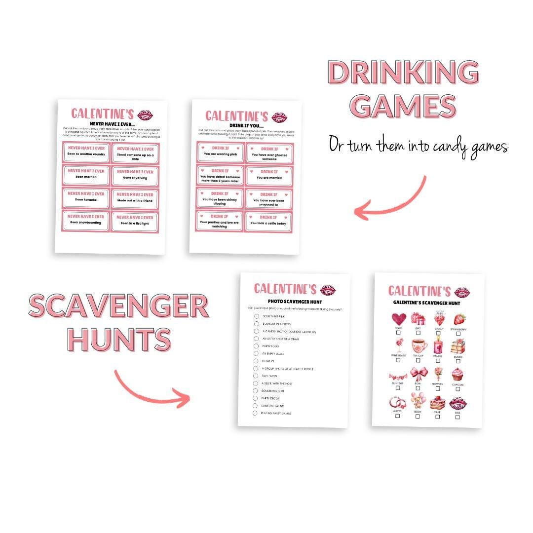 Galentines Day Party Games Bundle - Simplify Create Inspire