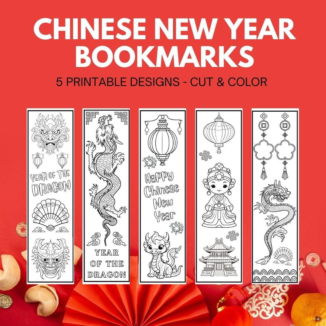 Chinese New Year Colour In Bookmarks - Simplify Create Inspire