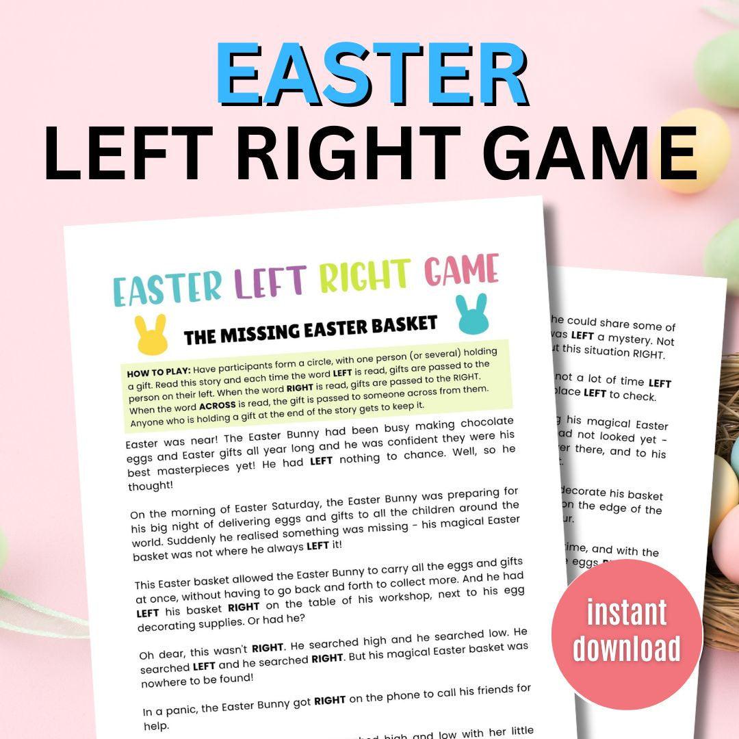 Easter Left Right Game - Simplify Create Inspire