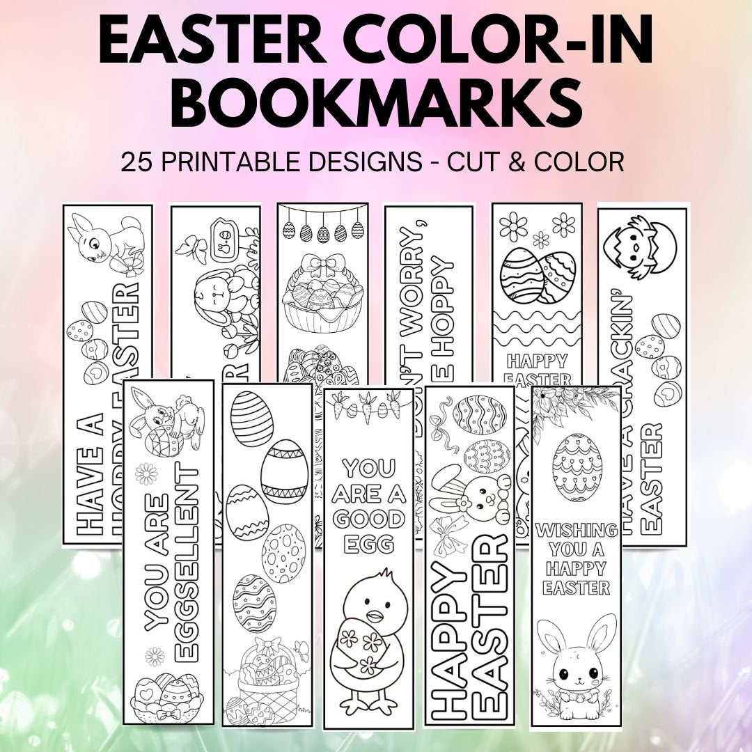 Easter Colour In Bookmarks - Simplify Create Inspire