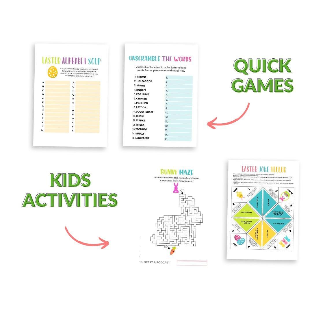 Easter Party Games Bundle - Simplify Create Inspire