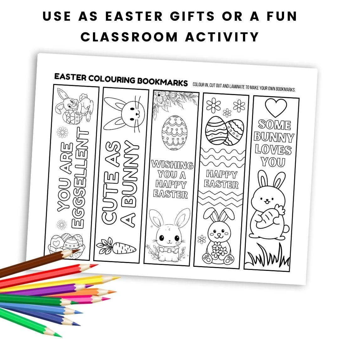 Easter Colour In Bookmarks - Simplify Create Inspire