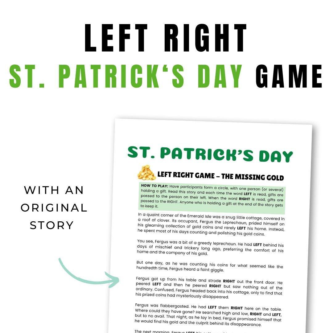St Patrick's Day Left Right Game - Simplify Create Inspire