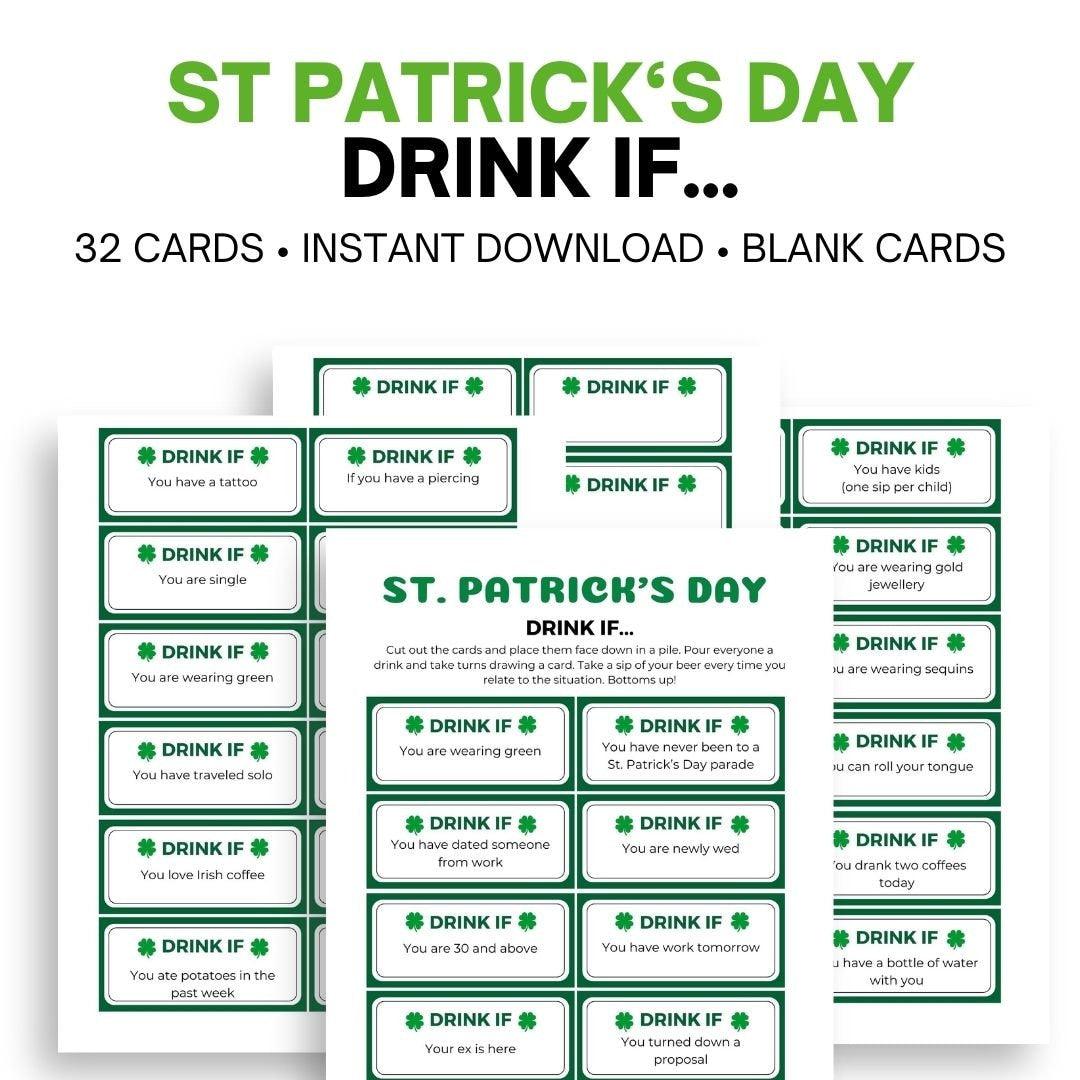 St Patrick's Day Drink If Game - Simplify Create Inspire